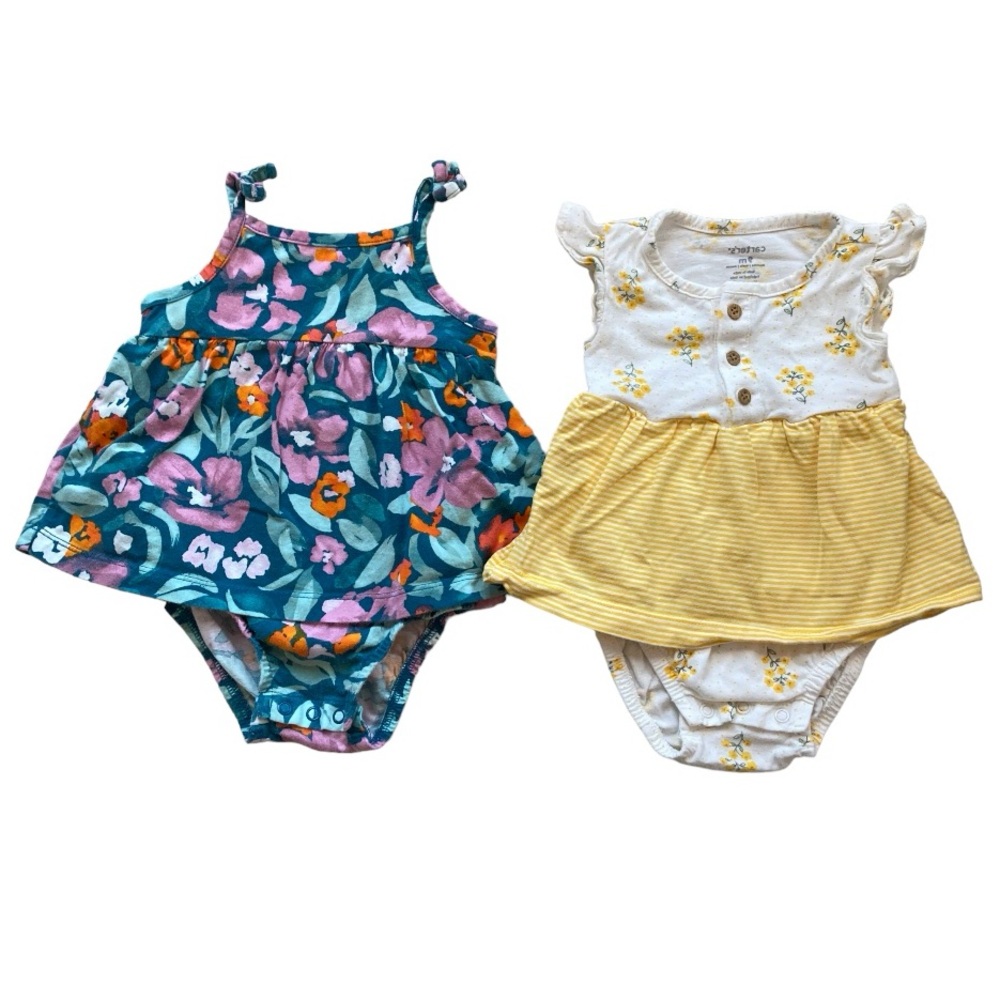 2 Piece Carter's Summer Dress Bundle (Size 9 Months)